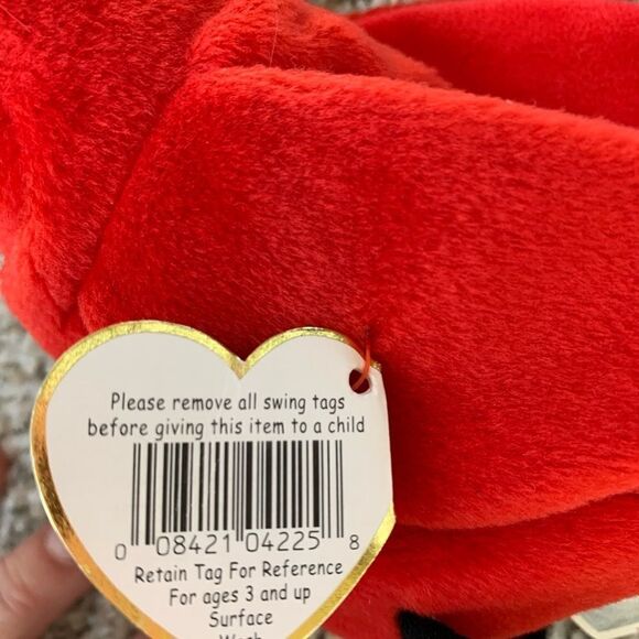 TY Beanie Baby "Mac" The Cardinal Rare w/3 Errors - Picture 7 of 9